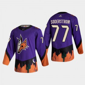 Arizona Coyotes Victor Soderstrom 77 2020-21 Reverse Retro Authentic Shirt - Mannen